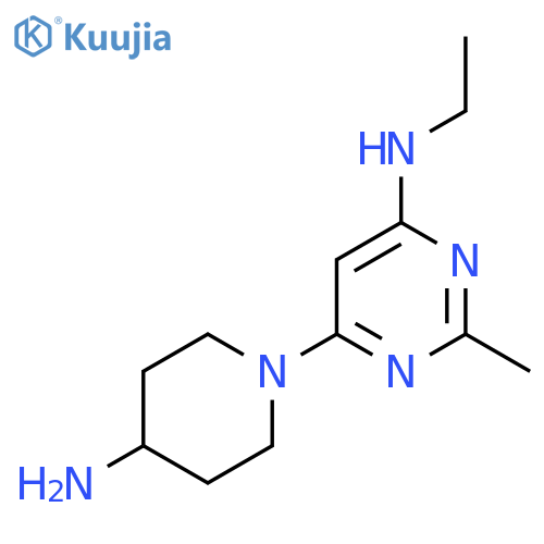 6-(4-Aminopiperidin-1-yl)-N-ethyl-2-methylpyrimidin-4-amine structure