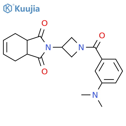 2-(1-(3-(dimethylamino)benzoyl)azetidin-3-yl)-3a,4,7,7a-tetrahydro-1H-isoindole-1,3(2H)-dione structure