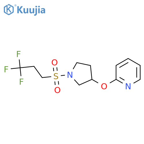 2-((1-((3,3,3-Trifluoropropyl)sulfonyl)pyrrolidin-3-yl)oxy)pyridine structure