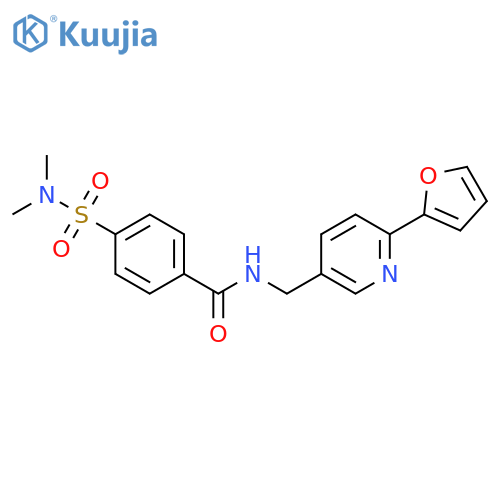 4-(dimethylsulfamoyl)-N-{6-(furan-2-yl)pyridin-3-ylmethyl}benzamide structure