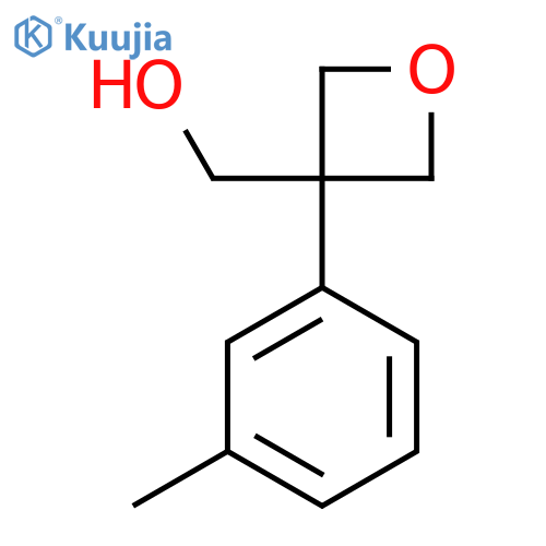 [3-(3-Methylphenyl)oxetan-3-yl]methanol structure