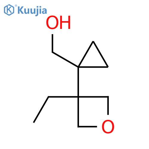 1-(3-ethyloxetan-3-yl)cyclopropylmethanol structure