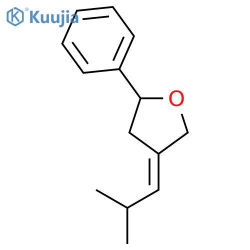 Furan, tetrahydro-4-(2-methylpropylidene)-2-phenyl-, (E)- structure