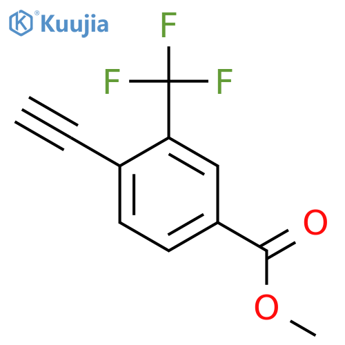 Methyl 4-ethynyl-3-(trifluoromethyl)benzoate structure