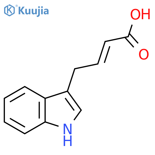 4-(1H-indol-3-yl)but-2-enoic acid structure
