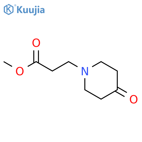 methyl 3-(4-oxopiperidin-1-yl)propanoate structure
