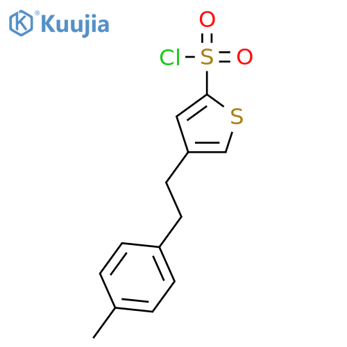 2-Thiophenesulfonyl chloride, 4-[2-(4-methylphenyl)ethyl]- structure