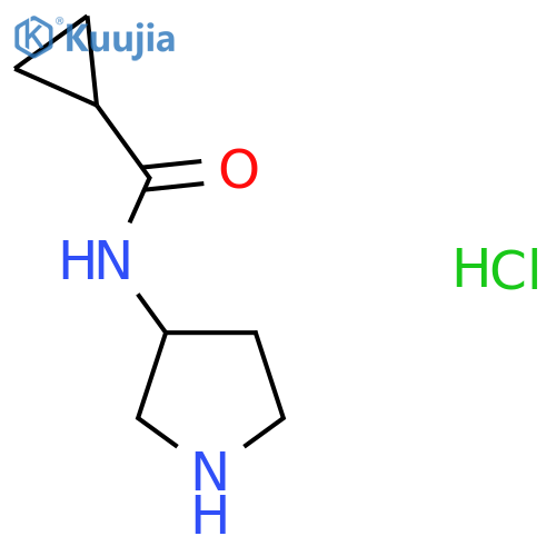 N-(3-Pyrrolidinyl)cyclopropanecarboxamide hydrochloride structure