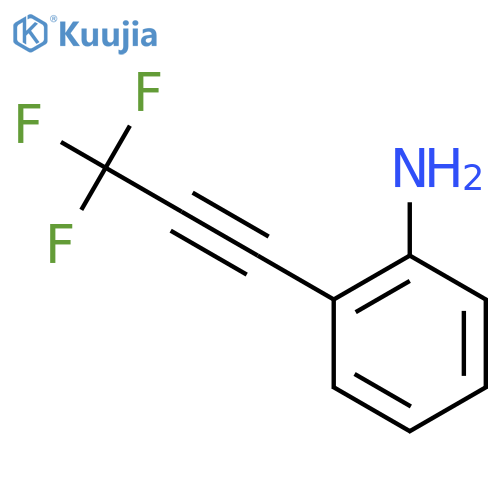 2-(Trifluoroprop-1-yn-1-yl)aniline structure
