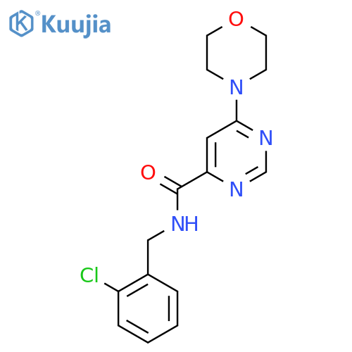 N-[(2-chlorophenyl)methyl]-6-(morpholin-4-yl)pyrimidine-4-carboxamide structure