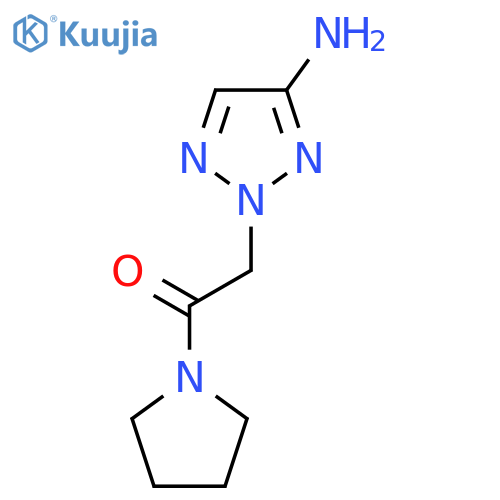 2-(4-amino-2H-1,2,3-triazol-2-yl)-1-(pyrrolidin-1-yl)ethan-1-one structure