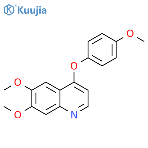 Quinoline, 6,7-dimethoxy-4-(4-methoxyphenoxy)- structure