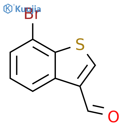 7-Bromo-1-benzothiophene-3-carbaldehyde structure