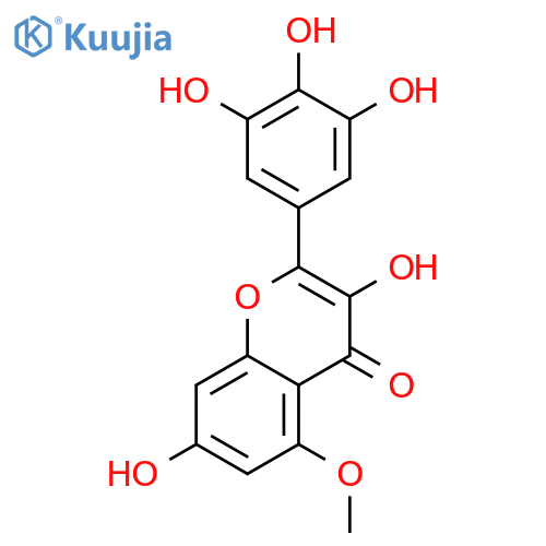 3,3',4',5',7-Pentahydroxy-5-methoxyflavone structure