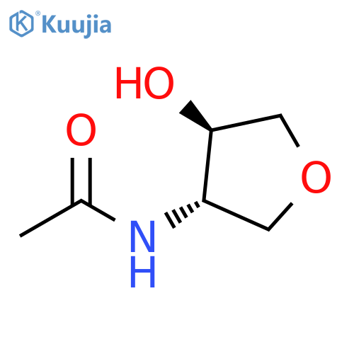 trans-N-(4-Hydroxy-tetrahydro-furan-3-yl)-acetamide structure