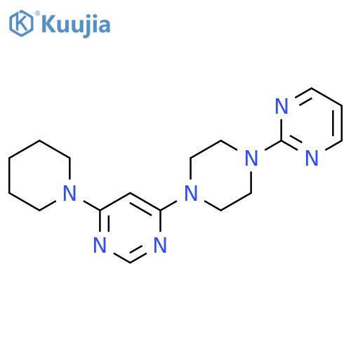 4-(piperidin-1-yl)-6-[4-(pyrimidin-2-yl)piperazin-1-yl]pyrimidine structure