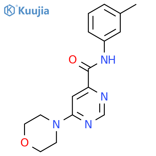 N-(3-methylphenyl)-6-(morpholin-4-yl)pyrimidine-4-carboxamide structure