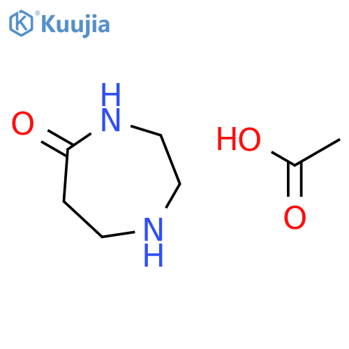 1,4-diazepan-5-one; acetic acid structure