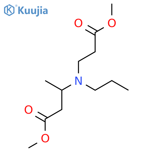 Butanoic acid, 3-[(3-methoxy-3-oxopropyl)propylamino]-, methyl ester structure
