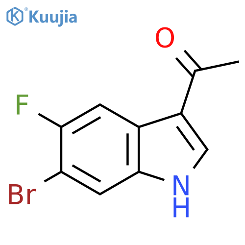 1-(6-Bromo-5-fluoro-1H-indol-3-yl)ethan-1-one structure