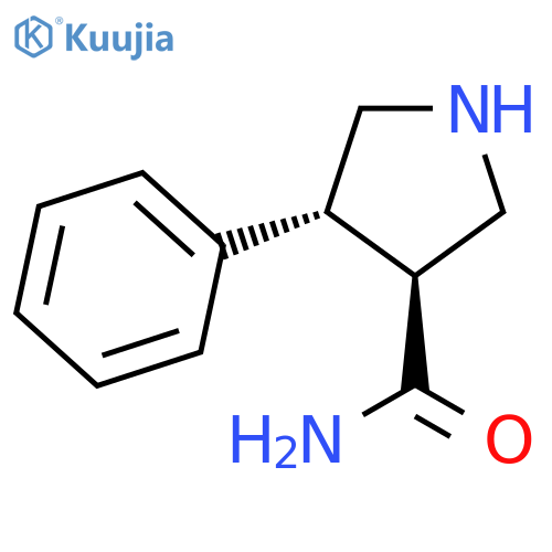 (3S,4R)-4-phenylpyrrolidine-3-carboxamide, trans structure