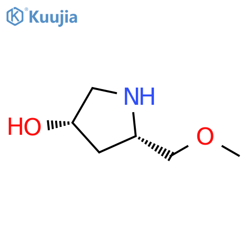 rac-(3R,5R)-5-(methoxymethyl)pyrrolidin-3-ol structure