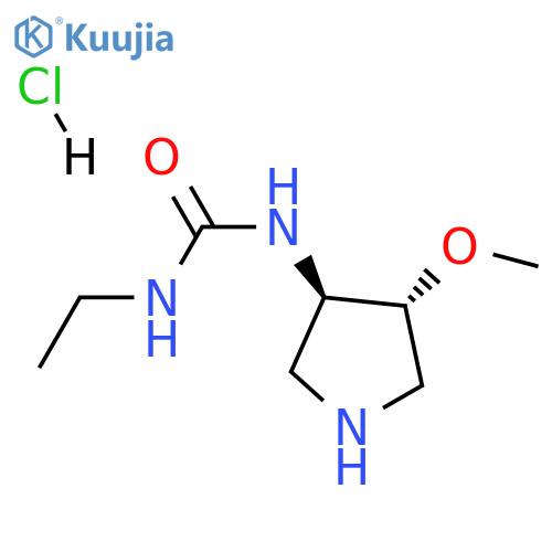 1-ethyl-3-[(3R,4R)-4-methoxypyrrolidin-3-yl]urea;hydrochloride structure