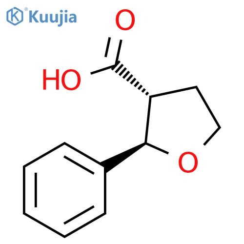 (2R,3R)-2-Phenyloxolane-3-carboxylic acid structure