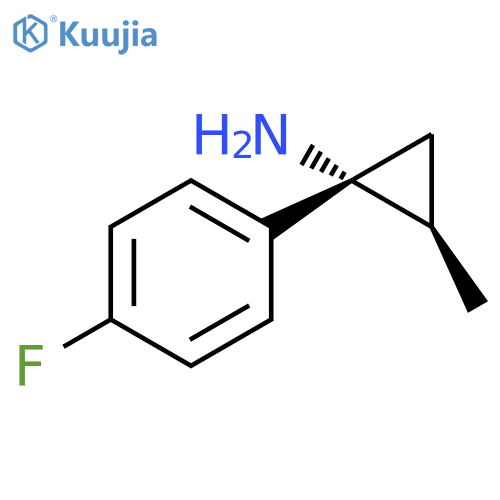 rac-(1R,2R)-1-(4-fluorophenyl)-2-methylcyclopropan-1-amine structure