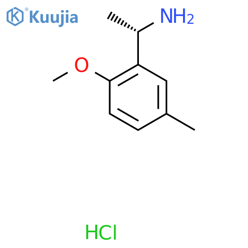 (1S)-1-(2-methoxy-5-methylphenyl)ethan-1-amine hydrochloride structure