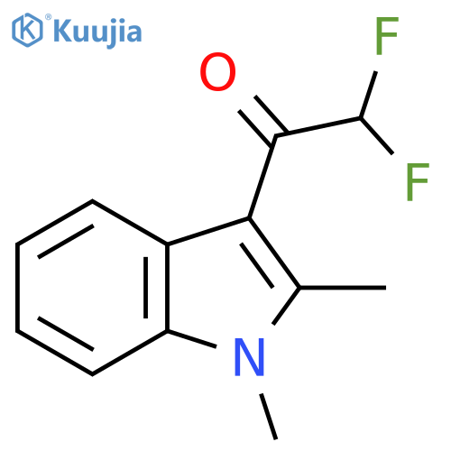 1-(1,2-dimethyl-1H-indol-3-yl)-2,2-difluoroethan-1-one structure