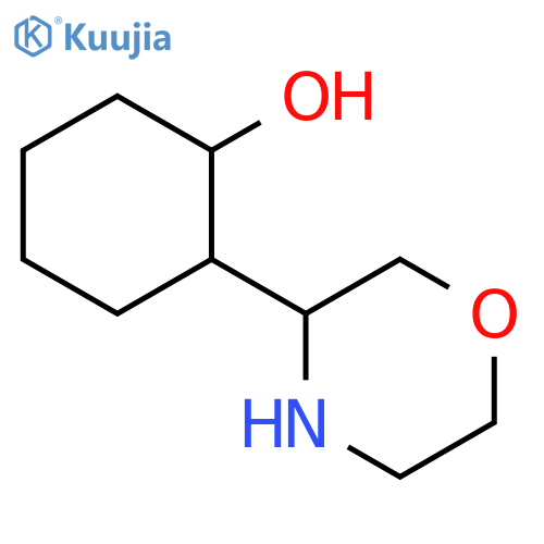 2-(morpholin-3-yl)cyclohexan-1-ol, Mixture of diastereomers structure