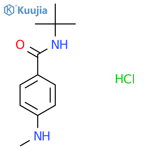 N-tert-butyl-4-(methylamino)benzamide hydrochloride structure