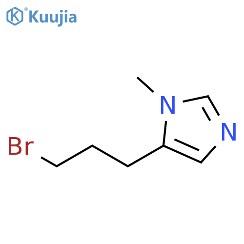 5-(3-bromopropyl)-1-methyl-1H-imidazole structure