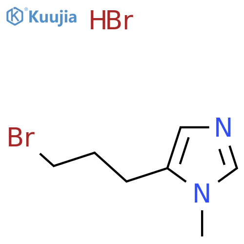 5-(3-bromopropyl)-1-methyl-1H-imidazole hydrobromide structure