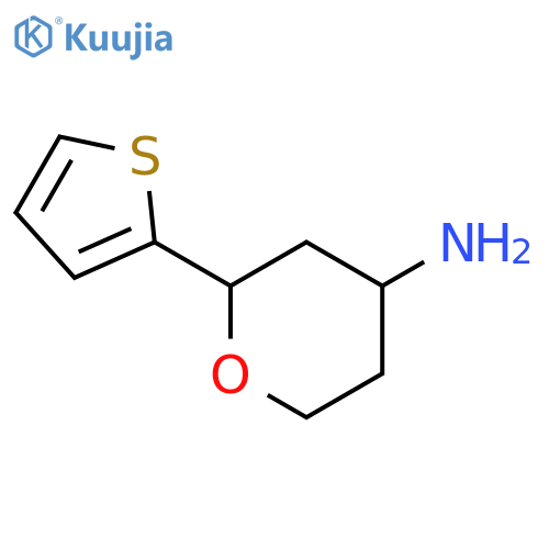 2-(thiophen-2-yl)oxan-4-amine structure