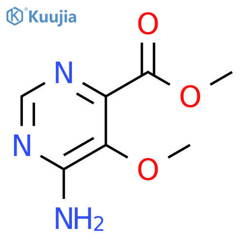 methyl 6-amino-5-methoxypyrimidine-4-carboxylate structure