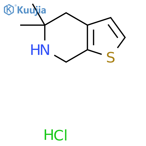5,5-dimethyl-4H,5H,6H,7H-thieno2,3-cpyridine hydrochloride structure