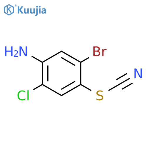 (4-amino-2-bromo-5-chlorophenyl)sulfanylformonitrile structure