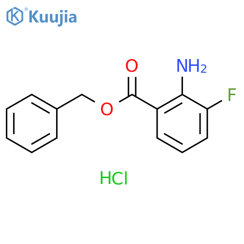 benzyl 2-amino-3-fluorobenzoate hydrochloride structure