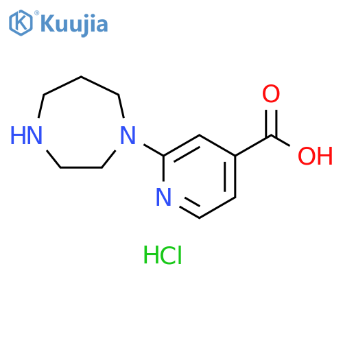 2-(1,4-diazepan-1-yl)pyridine-4-carboxylic acid hydrochloride structure