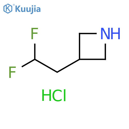 3-(2,2-difluoroethyl)azetidine;hydrochloride structure