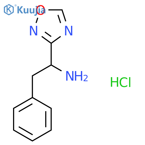 1-(1,2,4-Oxadiazol-3-yl)-2-phenylethan-1-amine hydrochloride structure