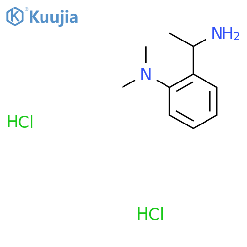 2-(1-aminoethyl)-N,N-dimethylaniline dihydrochloride structure