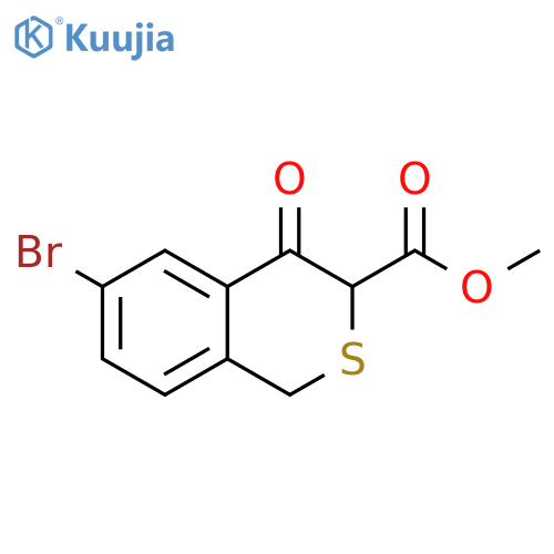 methyl 6-bromo-4-oxo-3,4-dihydro-1H-2-benzothiopyran-3-carboxylate structure