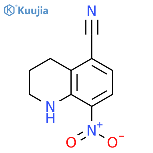 8-nitro-1,2,3,4-tetrahydroquinoline-5-carbonitrile structure