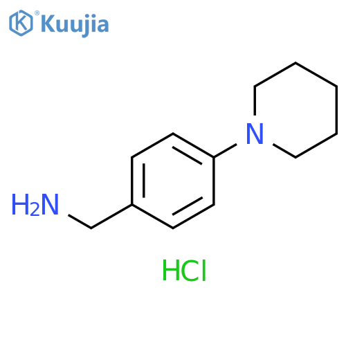 4-(piperidin-1-yl)phenylmethanamine dihydrochloride structure