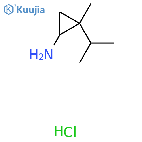 2-Methyl-2-(propan-2-yl)cyclopropan-1-amine hydrochloride structure