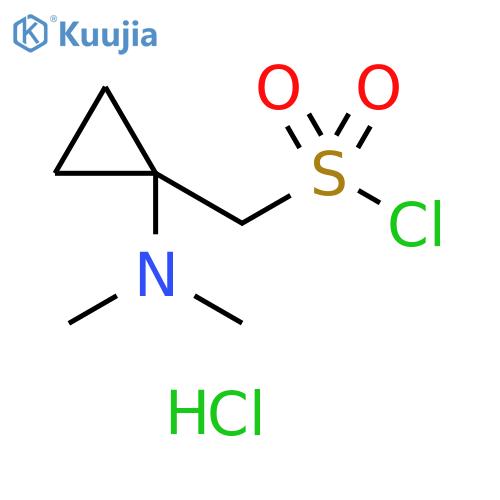 1-(dimethylamino)cyclopropylmethanesulfonyl chloride hydrochloride structure
