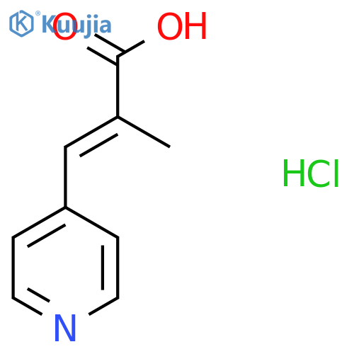 2-Methyl-3-(pyridin-4-yl)prop-2-enoic acid hydrochloride structure
